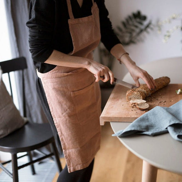 Linen Tales Cafe Creme Linen Daily Apron