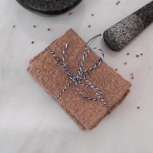 linen tales Cafe Creme Linen Dishcloth Set of 2