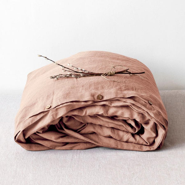 linen tales Cafe Creme Linen Duvet Cover