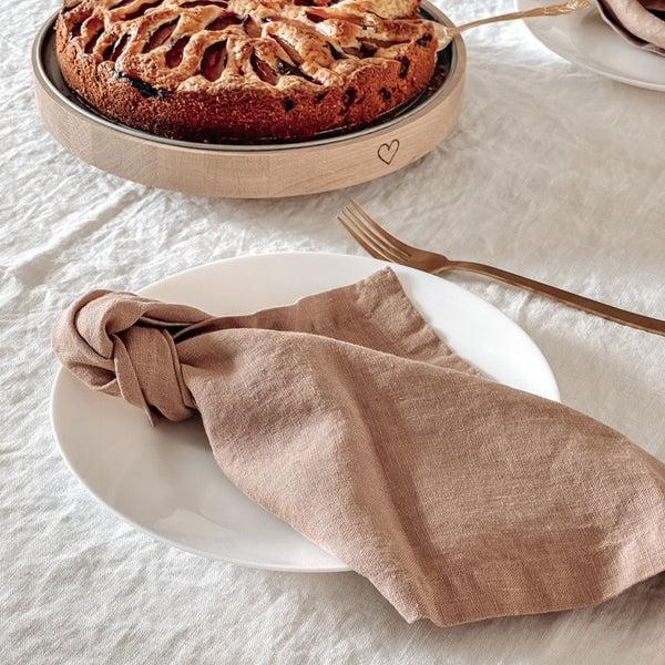 Linen Tales Cafe Creme Linen Napkins Set Of 2