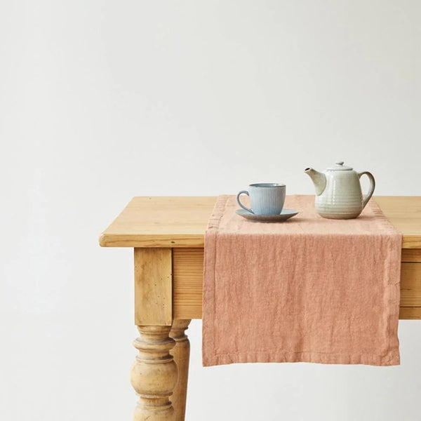 linen tales Cafe Creme Linen Table Runner