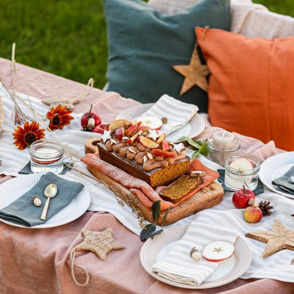 Linen Tales Cafe Creme Linen Tablecloth