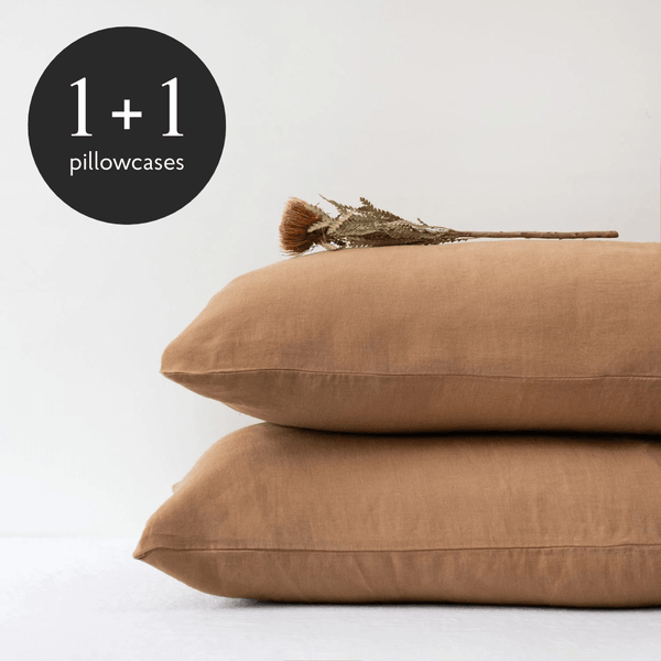 Linen Tales Camel Linen Pillowcase