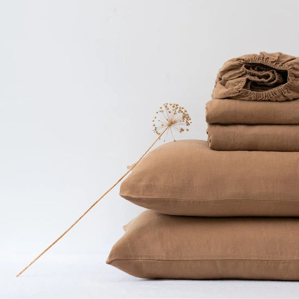 linen tales Camel Linen Sheet Set