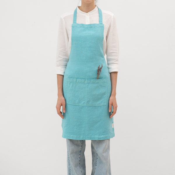 linen tales Coastal Blue Linen Daily Apron