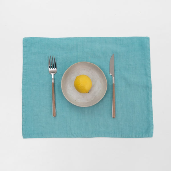 linen tales Coastal Blue Linen Placemat