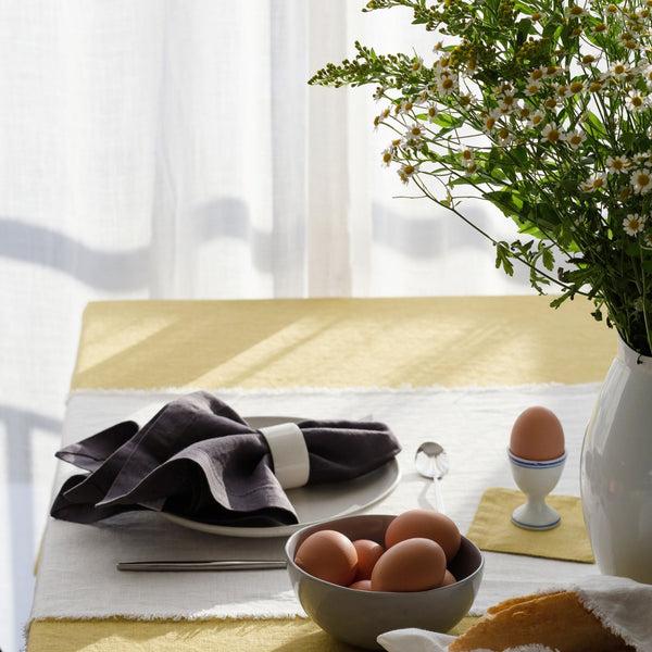 Linen Tales Dark Grey Linen Napkins Set Of 2