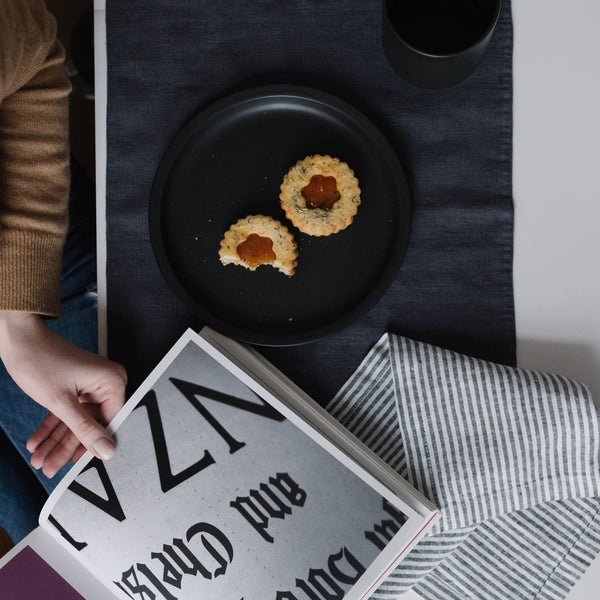 Linen Tales Dark Grey Linen Placemat