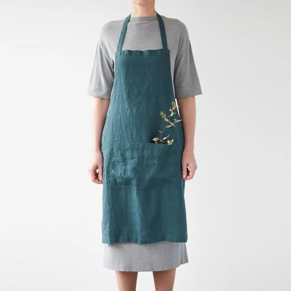 linen tales Deep Water Linen Daily Apron