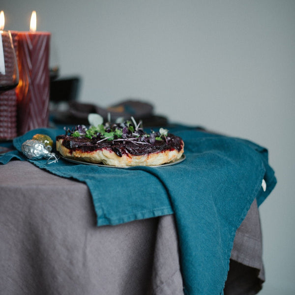 Linen Tales Deep Water Linen Napkins Set Of 2