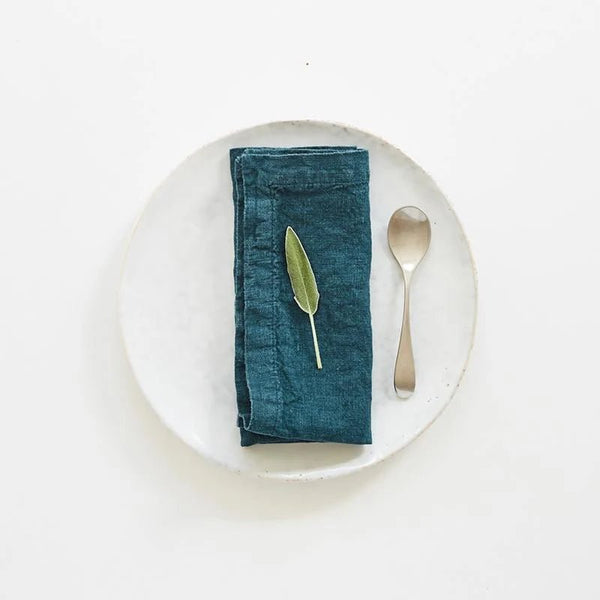 linen tales Deep Water Linen Napkins Set of 2