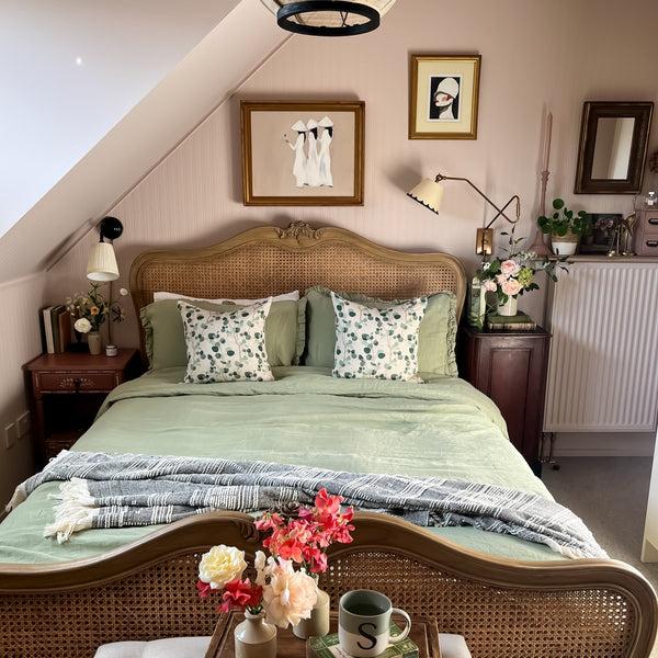 Linen Tales Eucalyptus Linen Cushion Cover