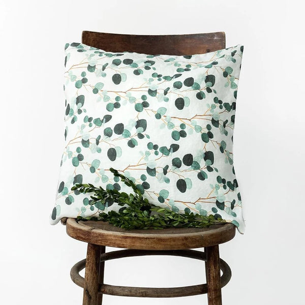 Linen Tales Eucalyptus Linen Cushion Cover