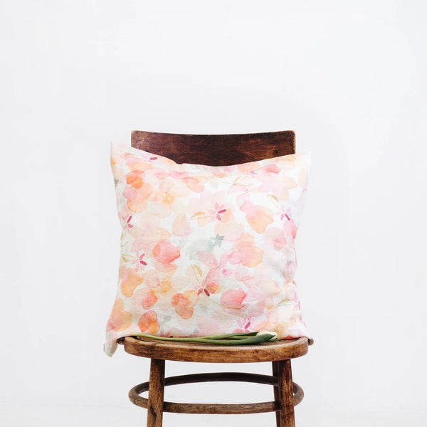 Linen Tales Floral Linen Cushion Cover