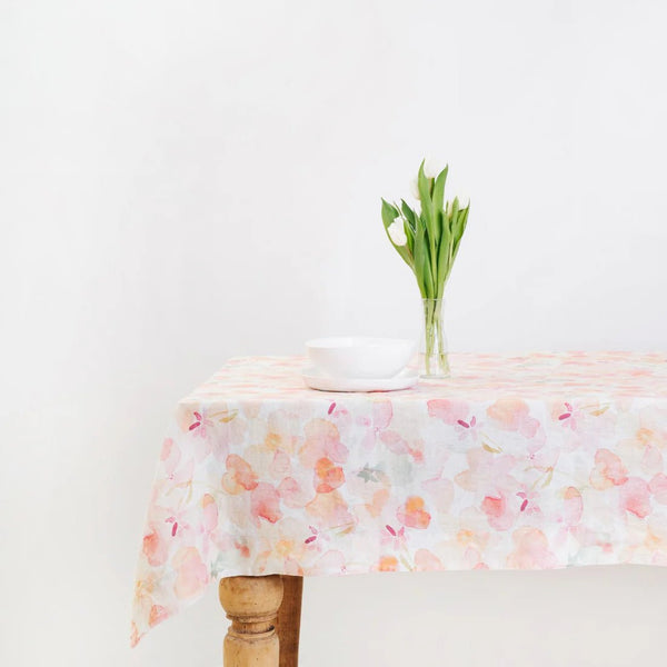 linen tales Floral Linen Tablecloth