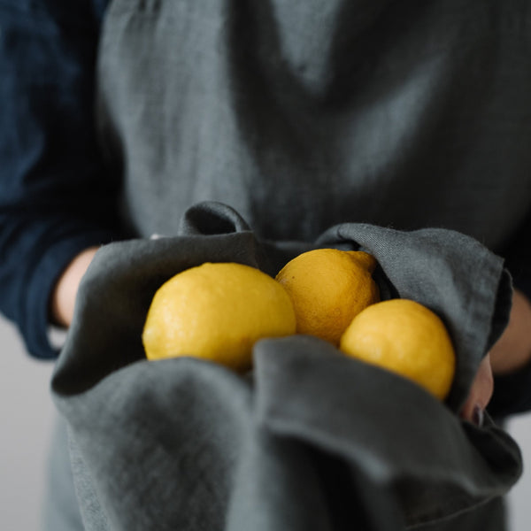 Linen Tales Forest Green Linen Kitchen Towel