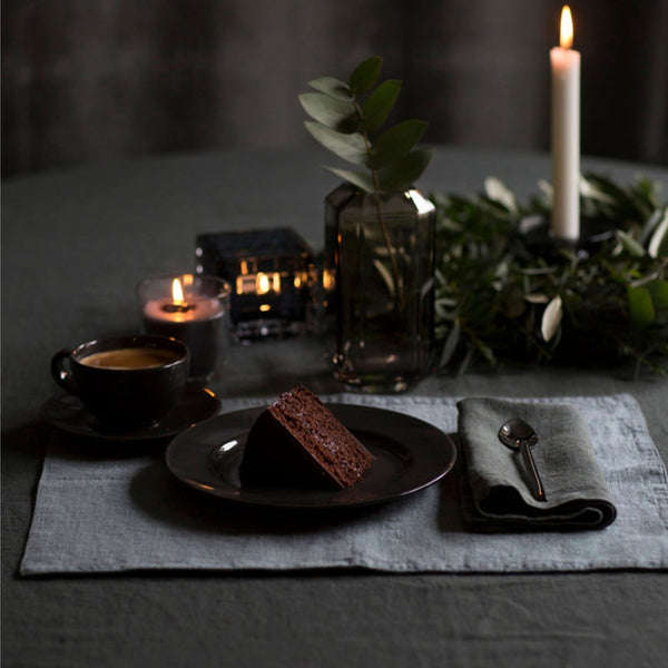 Linen Tales Forest Green Linen Tablecloth