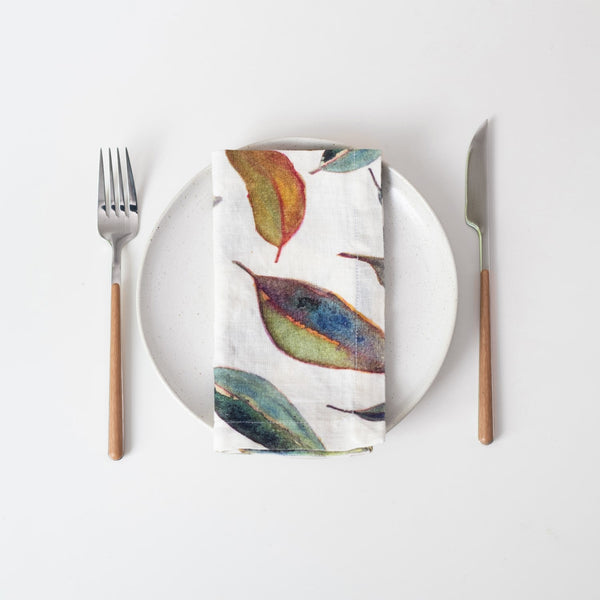 linen tales Golden Fall Linen Napkins Set of 2