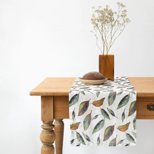 linen tales Golden Fall Linen Table Runner
