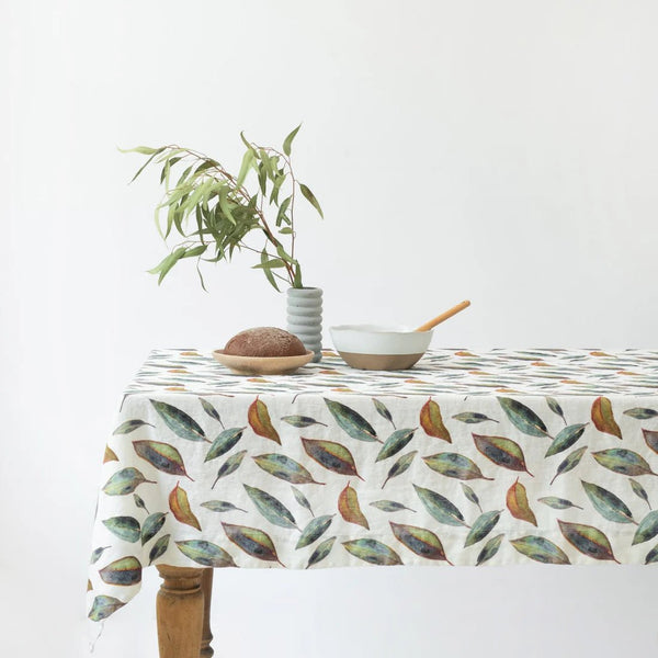 linen tales Golden Fall Linen Tablecloth