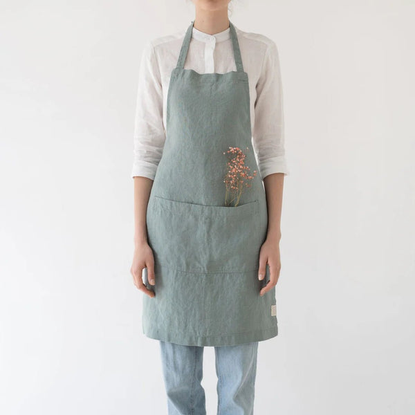 linen tales Green Milieu Linen Daily Apron
