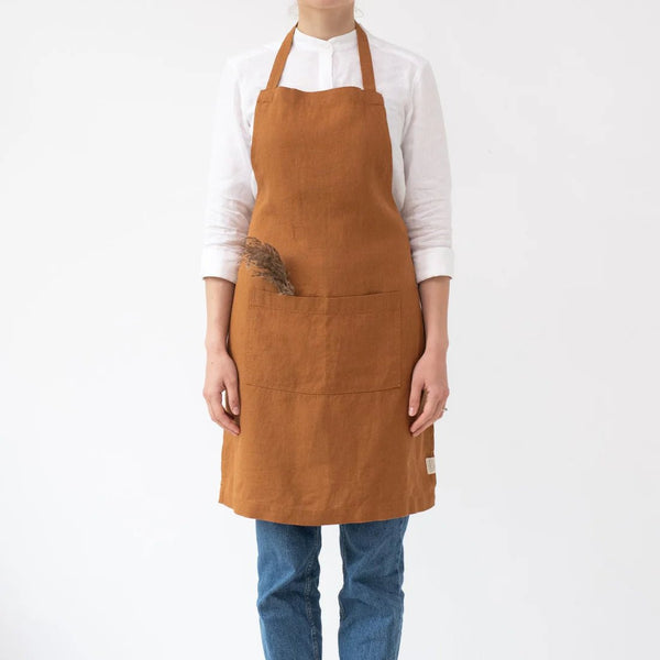 Linen Tales Hazelnut Linen Daily Apron