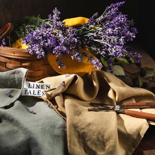 Linen Tales Honey Linen Kitchen Towel