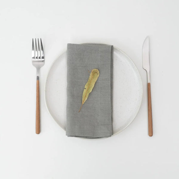 linen tales Khaki Linen Napkins Set of 2