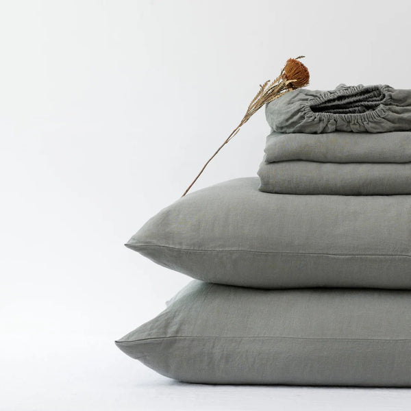 linen tales Khaki Linen Sheet Set