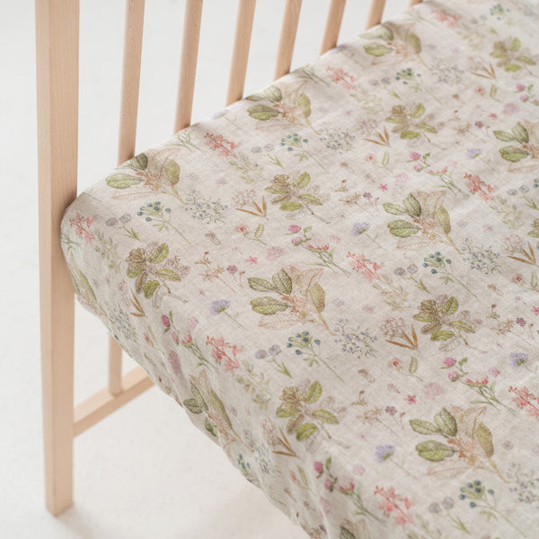 Linen Tales Kids Botany Linen Fitted Sheet