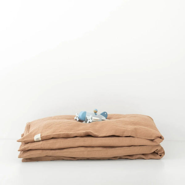 linen tales Kids Cafe Creme Linen Duvet Cover