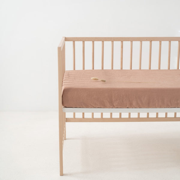 Linen Tales Kids Cafe Creme Linen Fitted Sheet