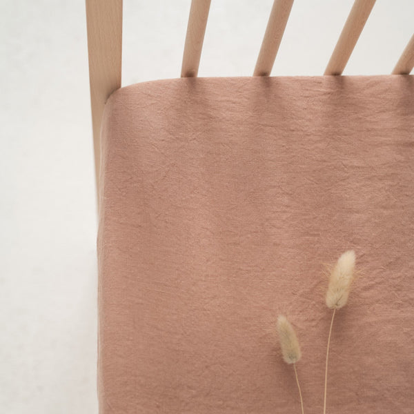 Linen Tales Kids Cafe Creme Linen Fitted Sheet