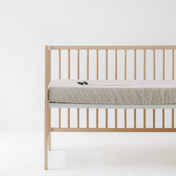 Linen Tales Kids Melange Linen Fitted Sheet