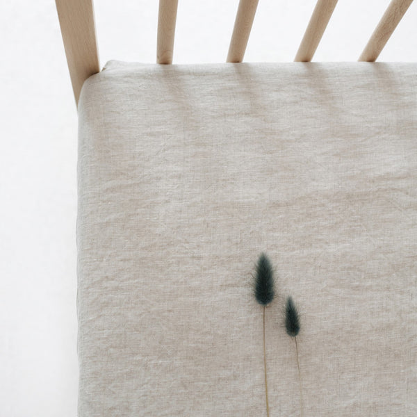 Linen Tales Kids Melange Linen Fitted Sheet