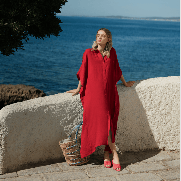 Linen Tales Lava Falls Linen Beach Dress
