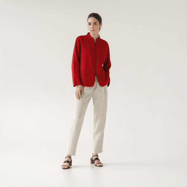 Linen Tales Lava Falls Linen Cherry Tree Jacket