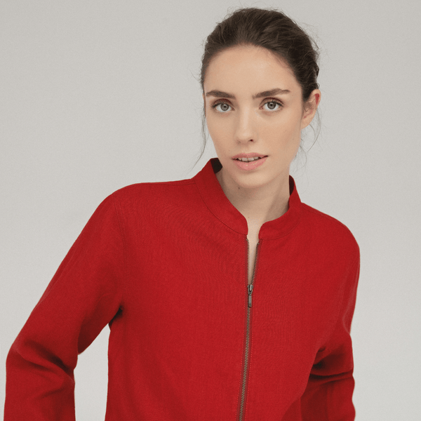 linen tales Lava Falls Linen Cherry Tree Jacket