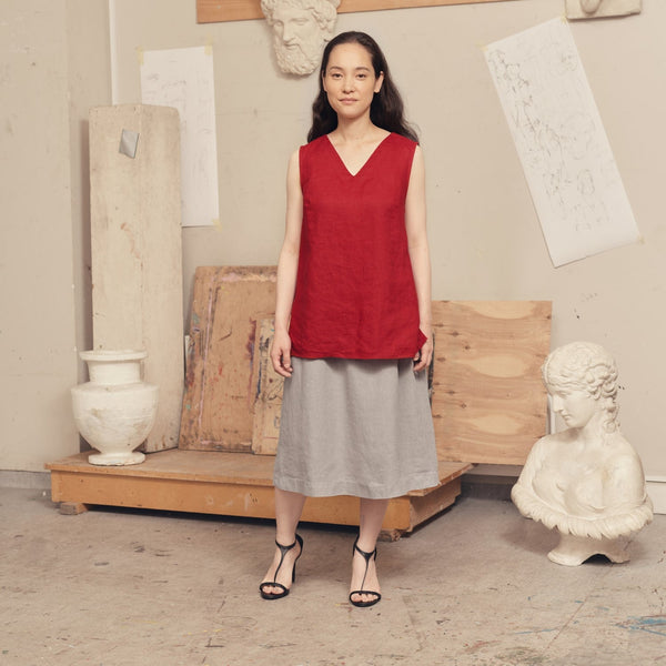 Linen Tales Lava Falls Linen Daffodil Top