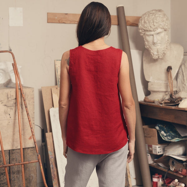 Linen Tales Lava Falls Linen Daffodil Top