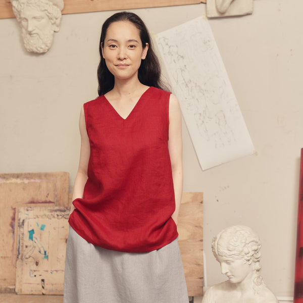 linen tales Lava Falls Linen Daffodil Top