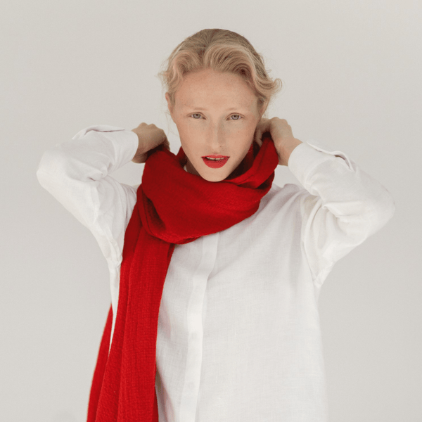 Linen Tales Lava Falls Linen Dandelion Scarf