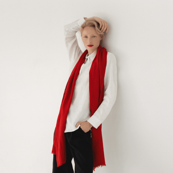 linen tales Lava Falls Linen Dandelion Scarf