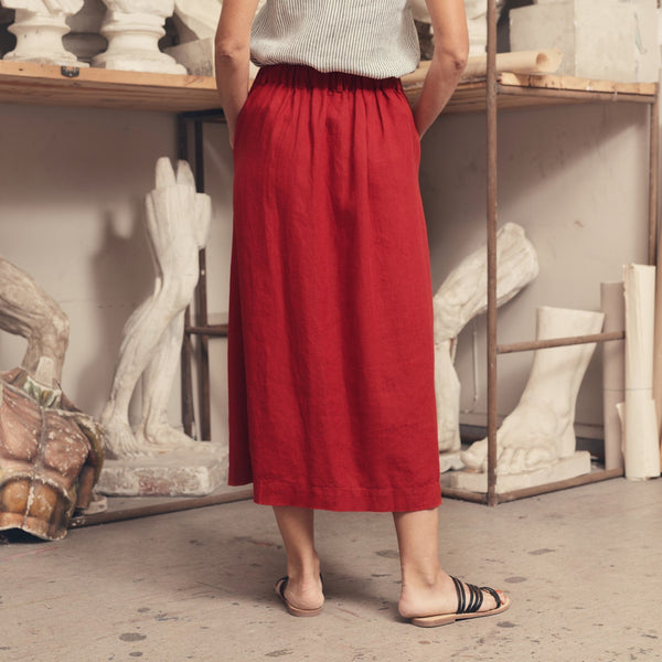 Linen Tales Lava Falls Linen Gardenia Skirt