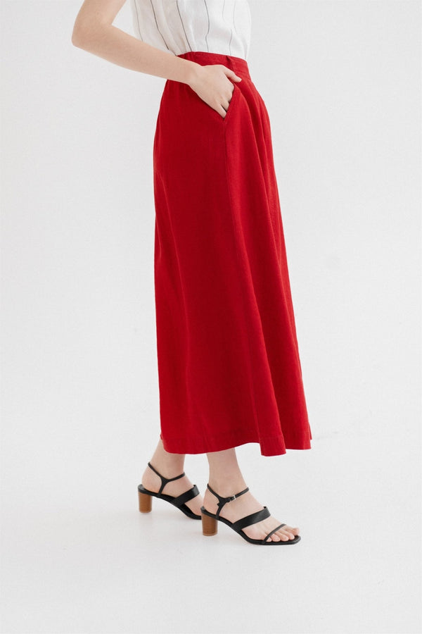 Linen Tales Lava Falls Linen Gardenia Skirt