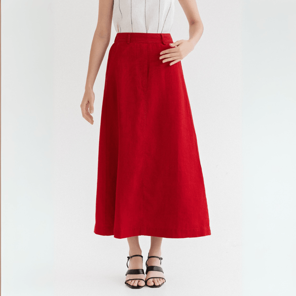 linen tales Lava Falls Linen Gardenia Skirt