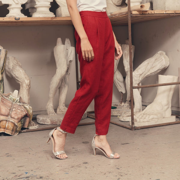 Linen Tales Lava Falls Linen Gladiolus Trousers