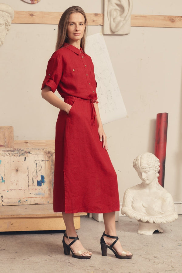 Linen Tales Lava Falls Linen Linden Dress