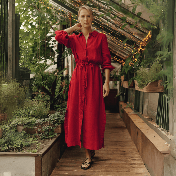 linen tales Lava Falls Linen Rhapsody Dress