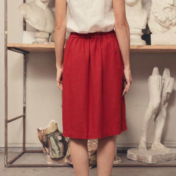 Linen Tales Lava Falls Linen Tulip Skirt